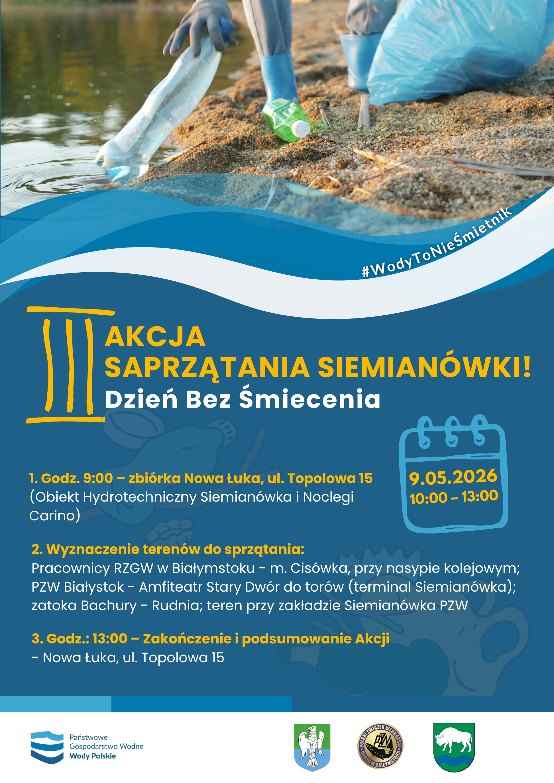 plakat akcja sprzatania siemianowki 