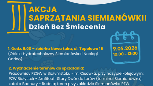 Plakat z opisem akcji
