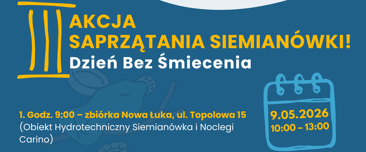 Plakat z opisem akcji
